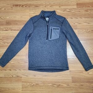 Kuiu Base Camp Pullover Sweater Gray Size S Mens Hiking Hunting Fishing Camping
